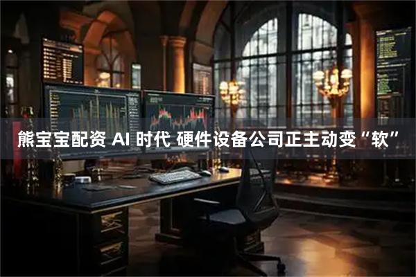 熊宝宝配资 AI 时代 硬件设备公司正主动变“软”
